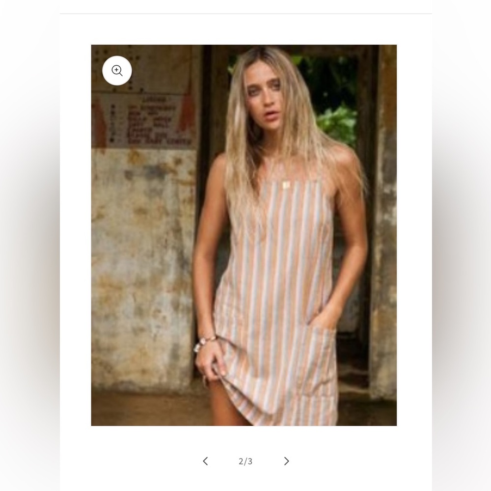 Striped Billabong slip dress